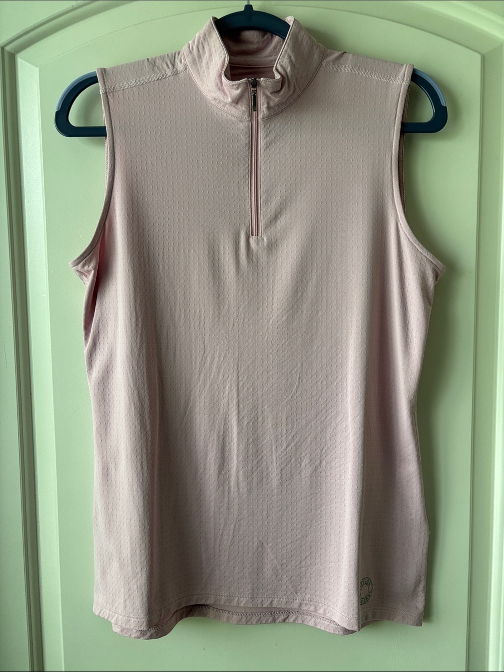 Dover Saddlery Coolblast 100 Ladies’ Sleeveless Quarter Zip Top- Light Pink